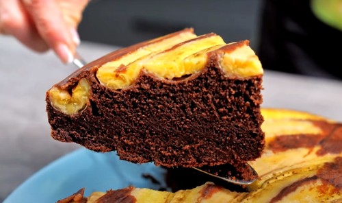 Шоколадно-банановый пирог без глютена