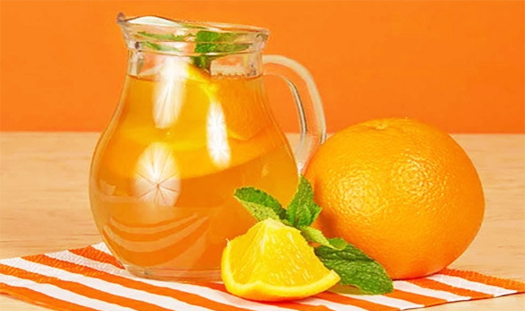 Апельсиновая фанта с водой