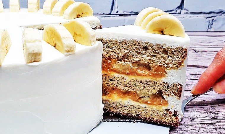 Рецепт бананового торта с фото пошагово в домашних условиях
