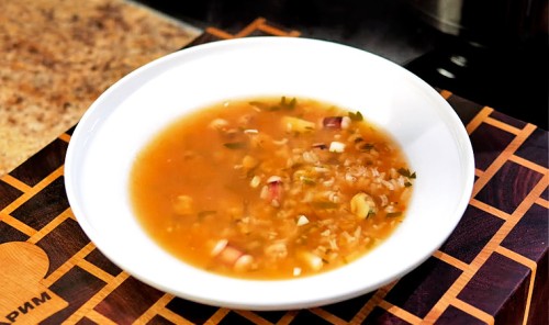 Суп из морепродуктов «Морской коктейль»