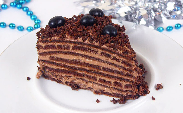 Шоколадный торт на сковороде